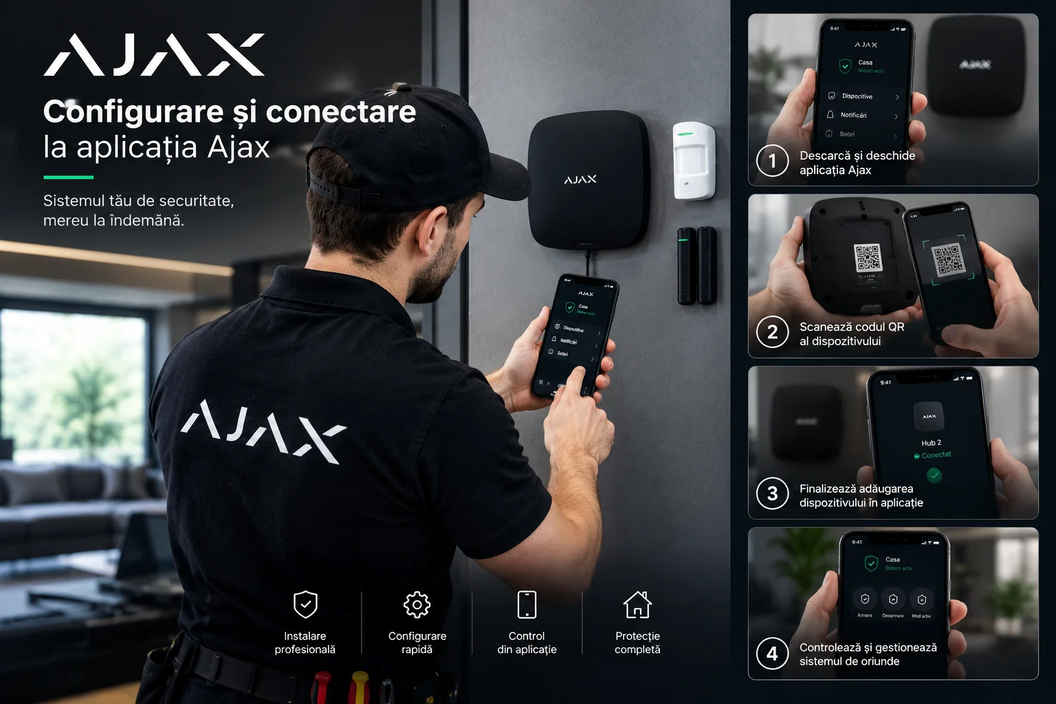 Configurare și conectare la aplicația Ajax